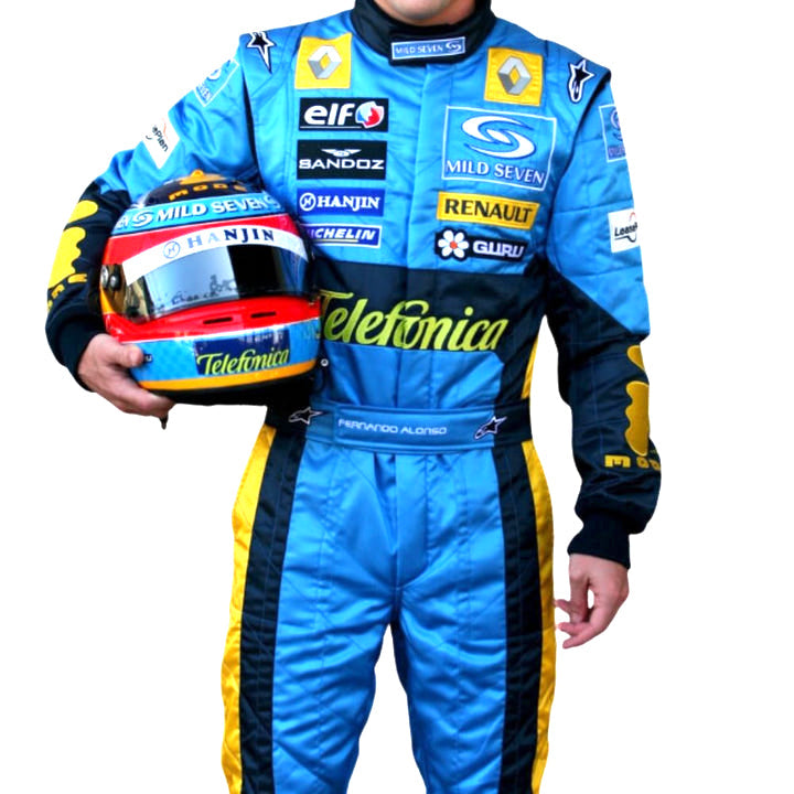 Fernando Alonso Renault Telefonica F1 Race Suit 
