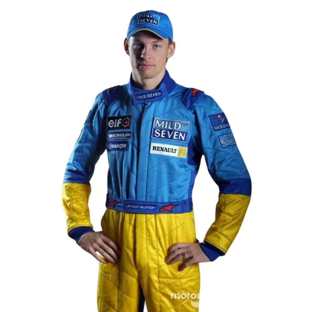 Jenson Button Renault F1 Race Suit